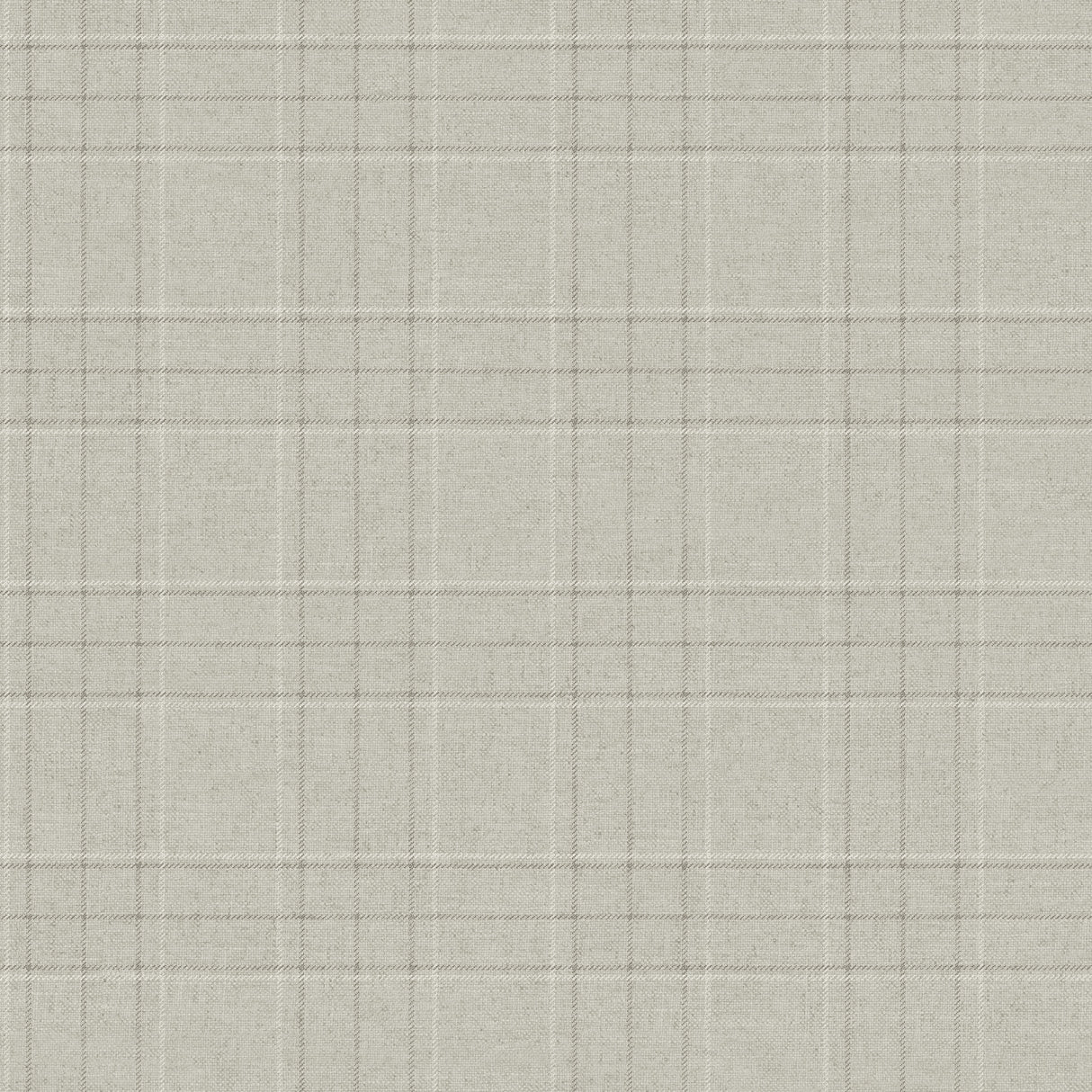 Fox Hollow Light Grey Dashed Plaid Wallpaper by Chesapeake - 4192-83456