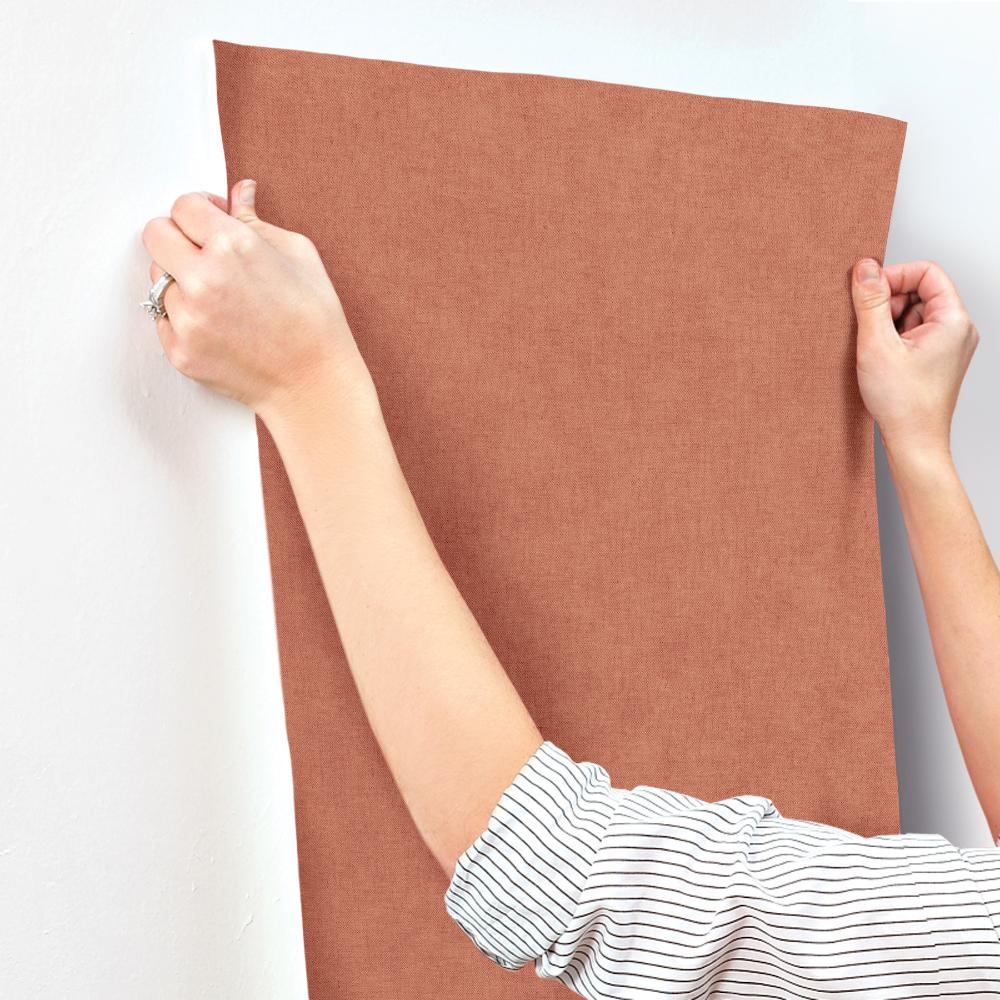 Nuovo Rust by A-Street Prints Faux Linen Wallpaper – A-Street Prints 4193-7429