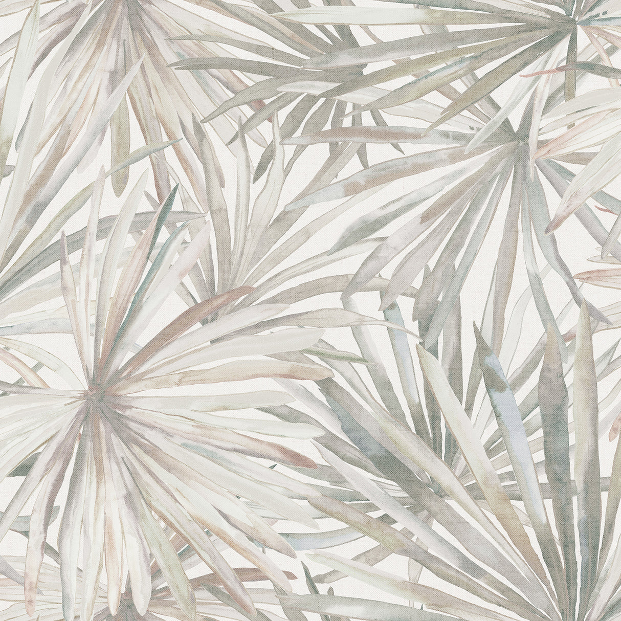 Corifa Cream Palm Leaf Wallpaper by A-Street Prints, SKU 4193-7450