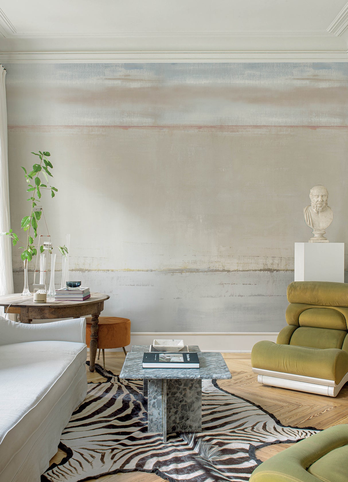Brezza Cream by A-Street Prints Abstract Stripes Wall Mural – A-Street Prints 4193-7480M