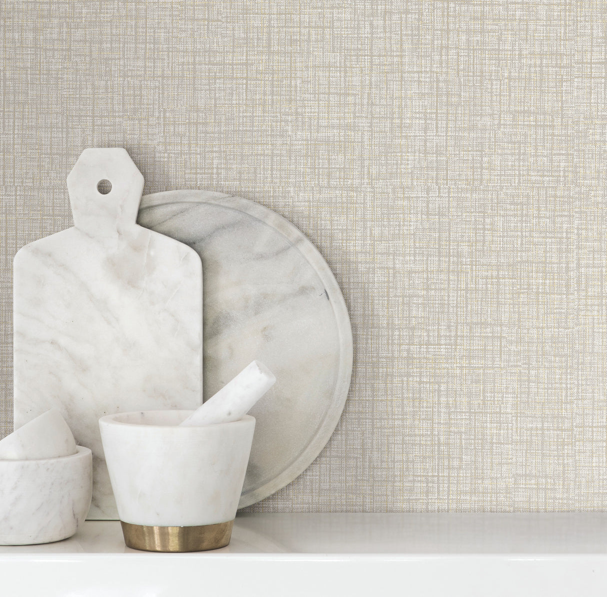 Beau Grey by Warner Faux Fabric Wallpaper – Brewster Home Fashions 4195-5305