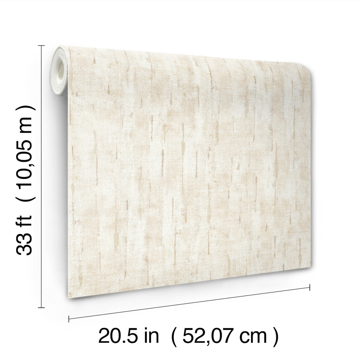 Minna Blush and White Metallic Gold Distressed Textured Non Woven Unpasted Wallpaper by A-Street Prints Moderne Deco Collection - 4198-27840