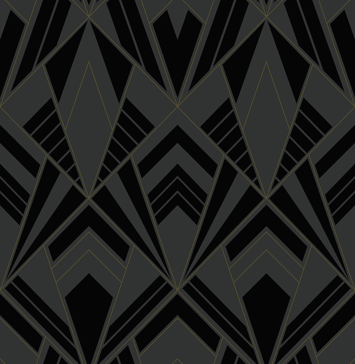 Allenby Black Flocked Wallpaper by A-Street Prints - 4198-87401