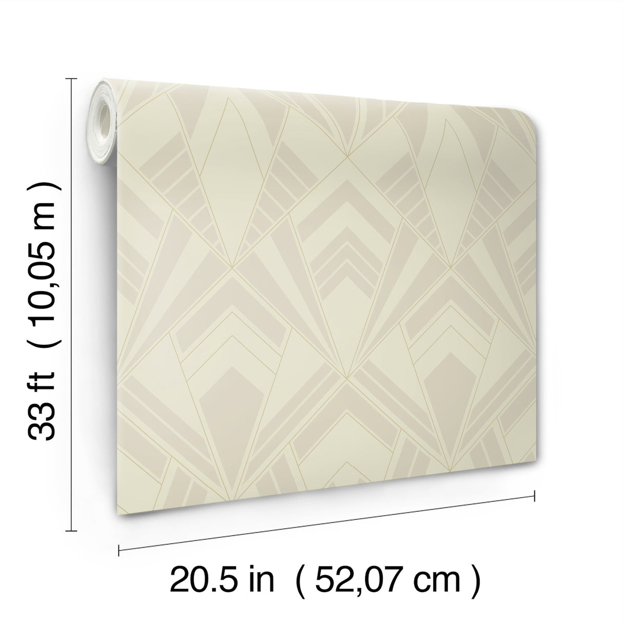 Allenby Pearl Flocked by A-Street Prints Moderne Deco Glamorous Diamond Geometric Metallic Non Woven Wallpaper Roll 4198-87403