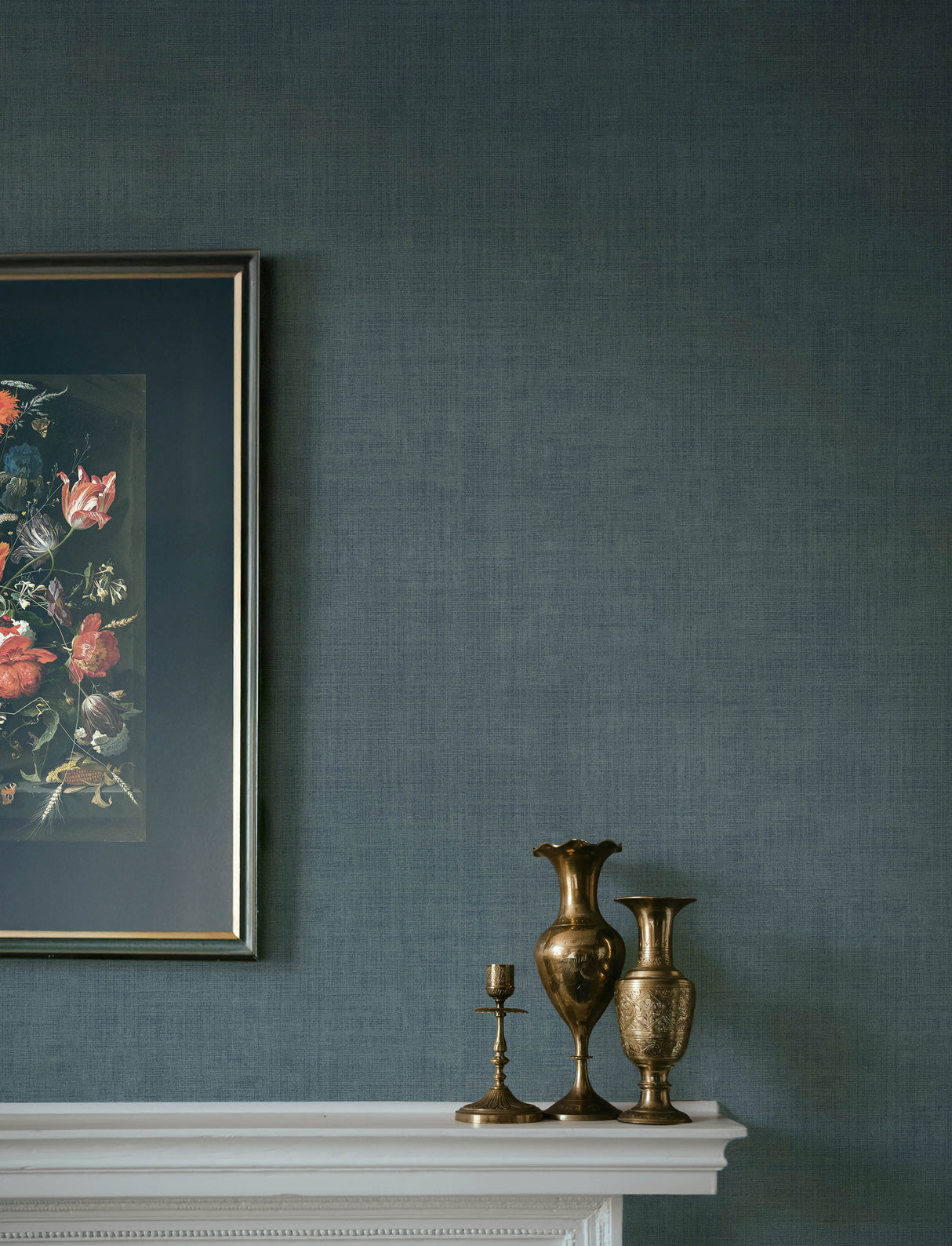 Midolin Blue by A-Street Prints Linen-Look Raised Ink Textured Unpasted Non Woven Wallpaper from the Savanna Collection - 4201-16043