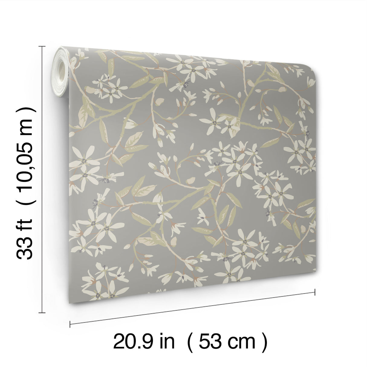 Paradis Slate Bouquet Toss by A-Street Prints Farmhouse Botanical Floral Non Woven Unpasted Wallpaper from the Savanna Collection - 4201-20114