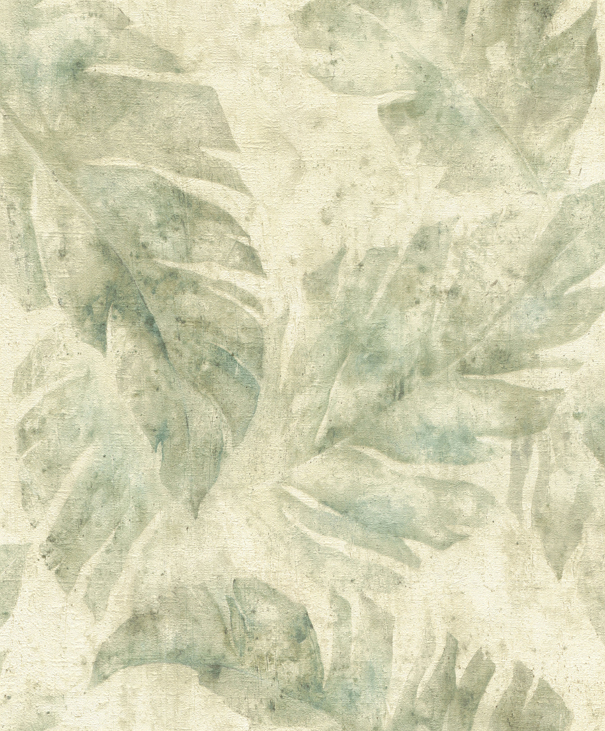 Sanne Green Palm Wallpaper in Green by A-Street Prints - Tropical Watercolor Botanical Palm Leaf Pattern on Non-Woven Backing