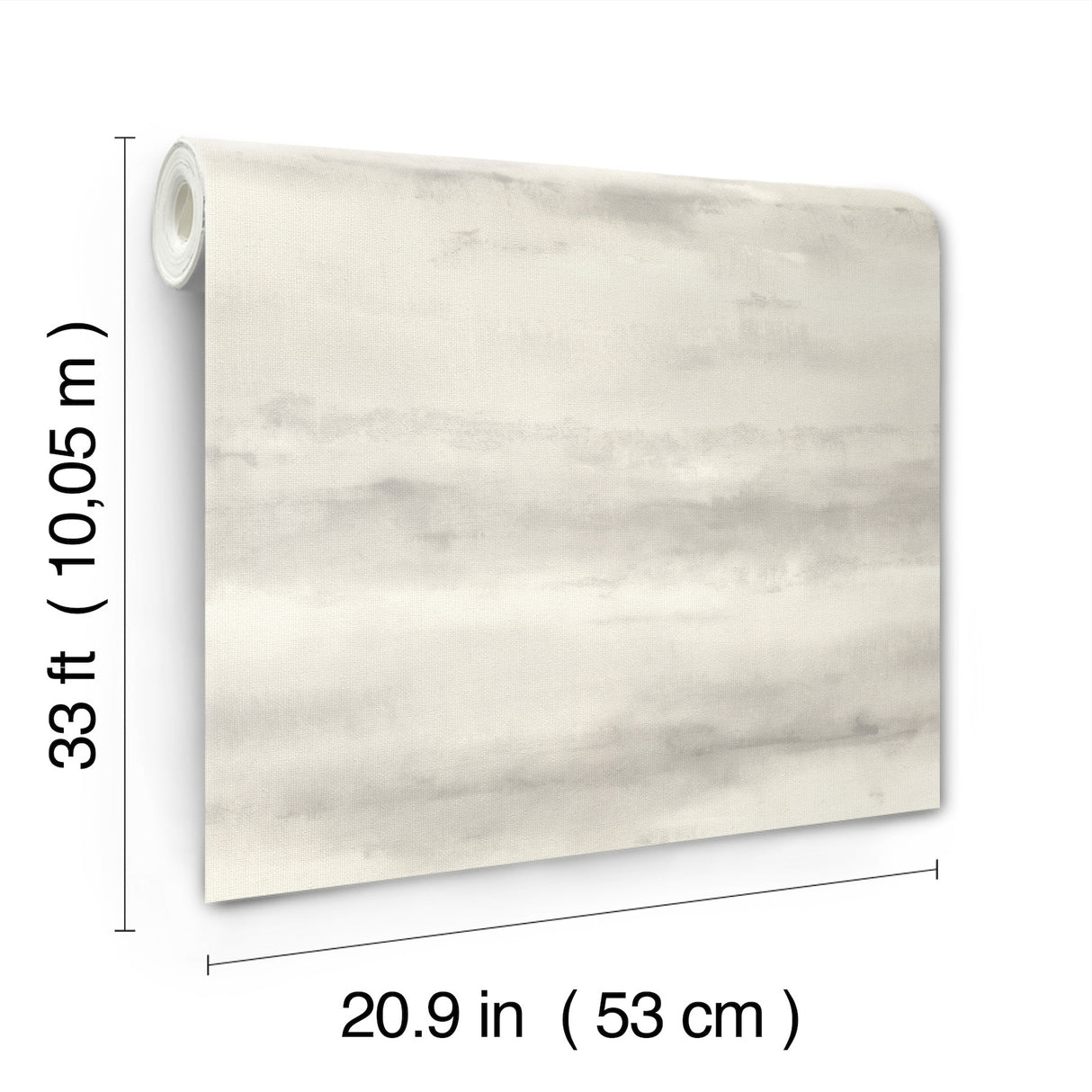 Ayla Grey and White Abstract Stripe Wallpaper with Subtle Metallic Silver Accents by A-Street Prints from the Springhill Collection - 4202-481686