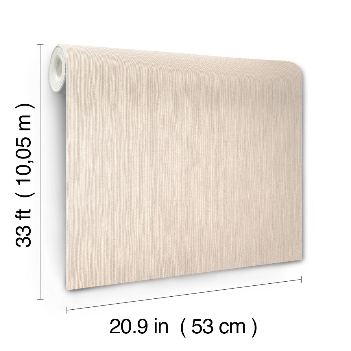 Naim Blush Solid Woven Texture Vinyl Non Woven Transitional Wallpaper by A-Street Prints from the Springhill Collection - 4202-484526