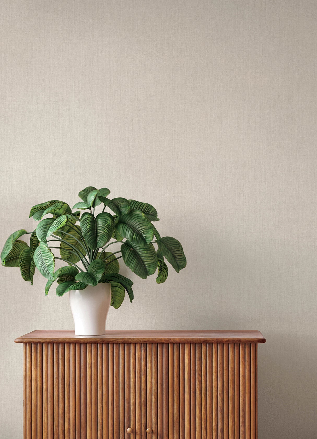 Naim Beige Solid Woven Texture Transitional Vinyl Unpasted Non Woven Wallpaper by A-Street Prints Springhill Collection - 4202-484533