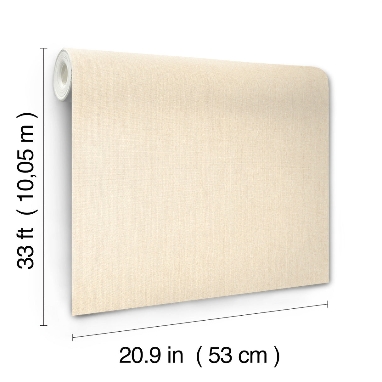 Naim Bone Solid Woven Texture Wallpaper Warm Off-White Transitional Vinyl Non-Woven by A-Street Prints Springhill Collection 4202-484793