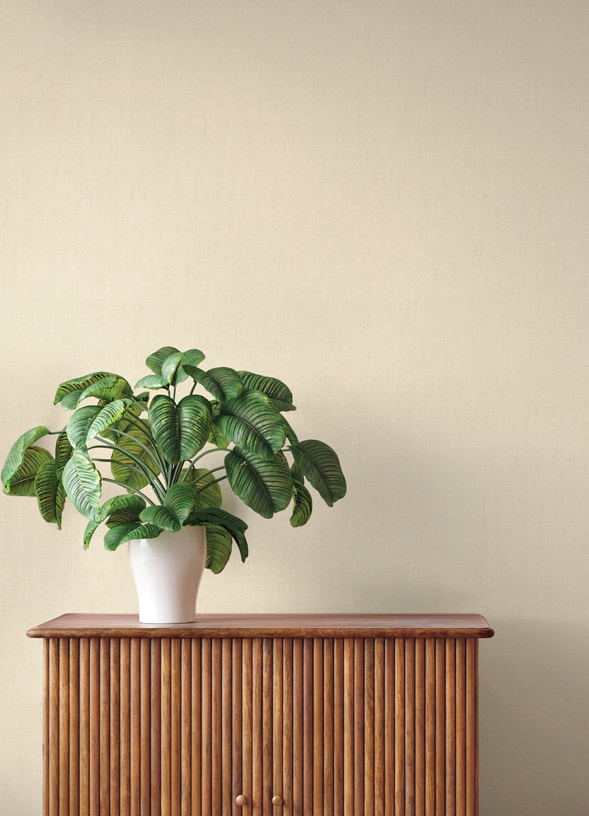 Naim Bone Solid Woven Texture Wallpaper Warm Off-White Transitional Vinyl Non-Woven by A-Street Prints Springhill Collection 4202-484793