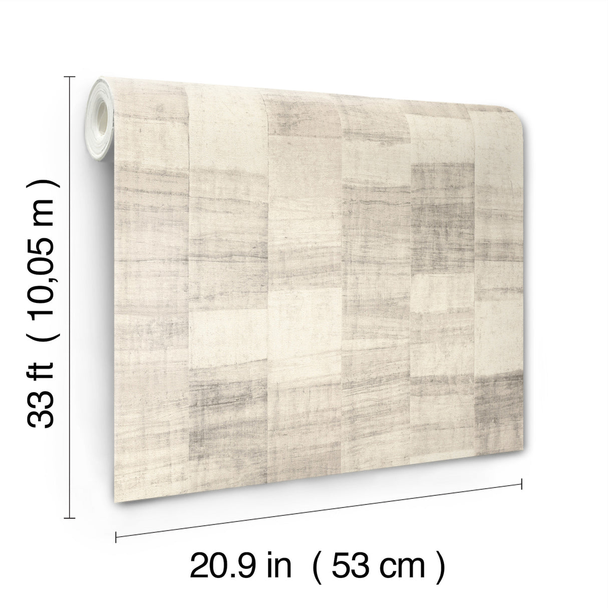 Ivo Grey Block Stripe Wallpaper by A-Street Prints Modern Geometric Neutral Non Woven Unpasted Vinyl Sidewall - 4202-570946
