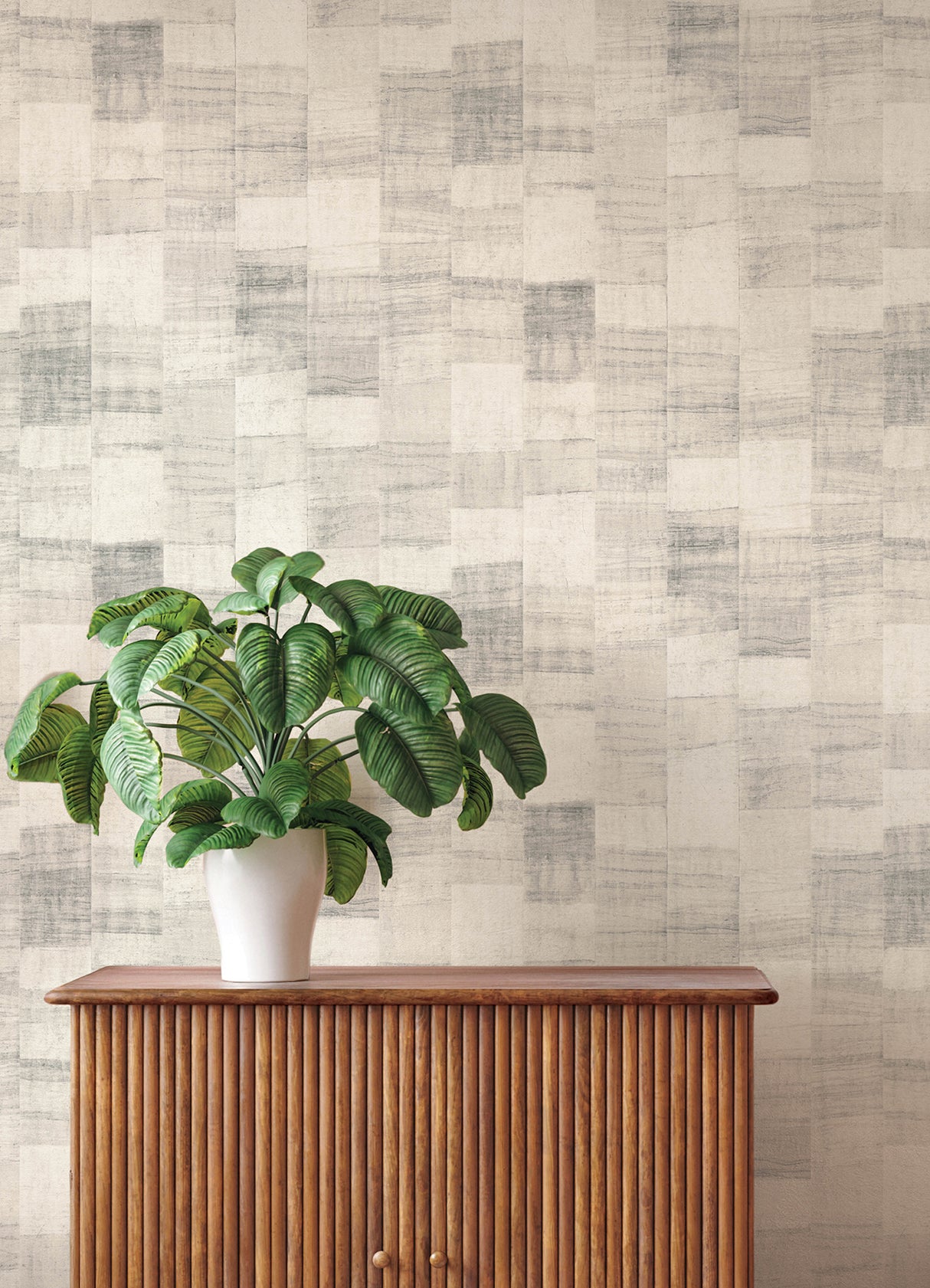 Ivo Grey Block Stripe Wallpaper by A-Street Prints Modern Geometric Neutral Non Woven Unpasted Vinyl Sidewall - 4202-570946