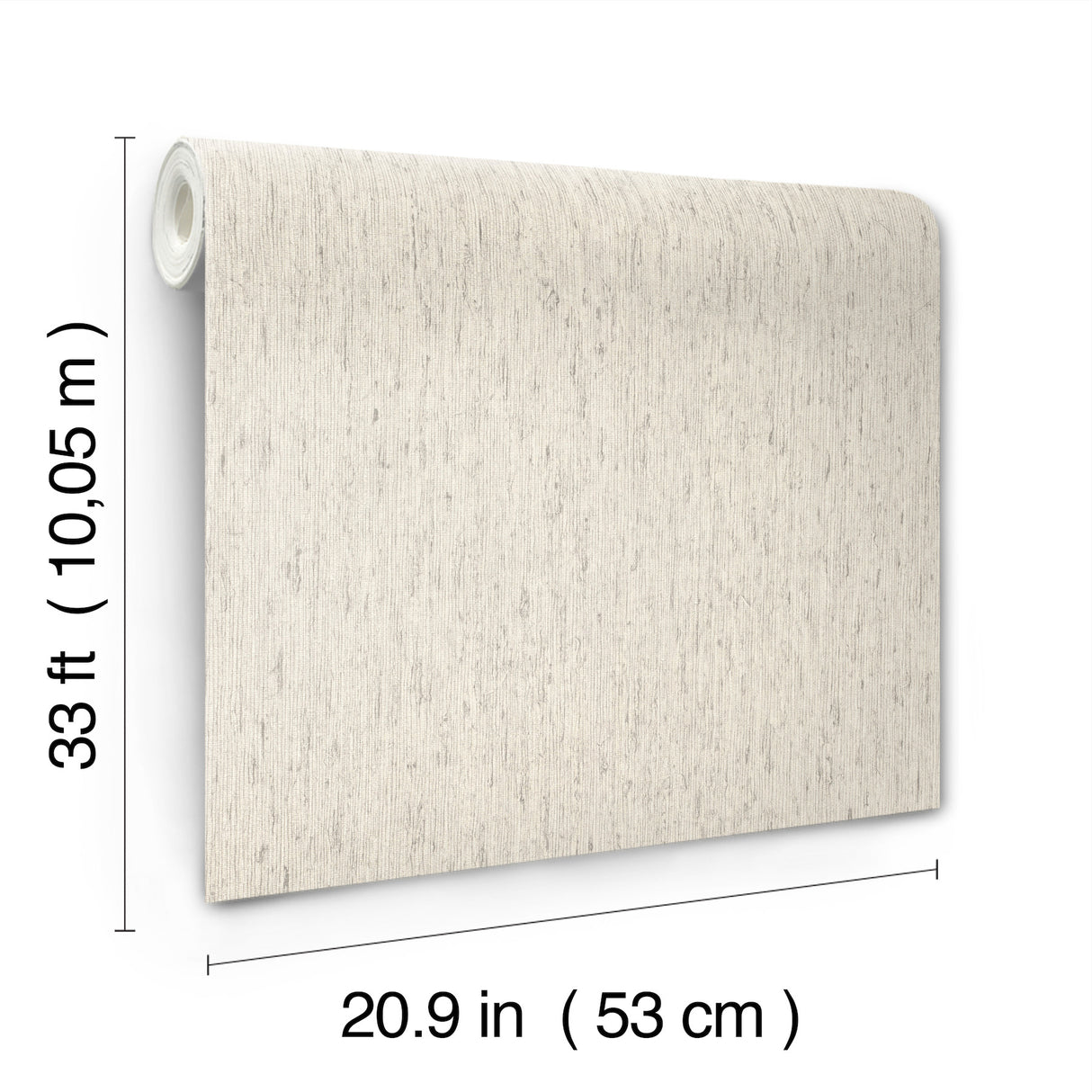 Roison Light Grey Birch Bark Textural Transitional Unpasted Vinyl Non-Woven Wallpaper by A-Street Prints Springhill Collection - 4202-571042