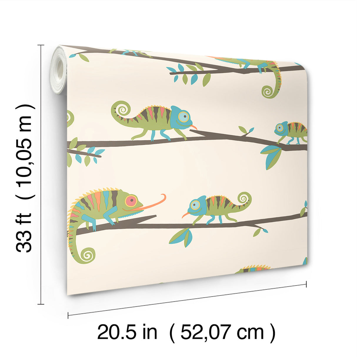 Chameleon Family Green by Advantage Canopy Stroll Wallpaper – Brewster Home Fashions 4203-27559