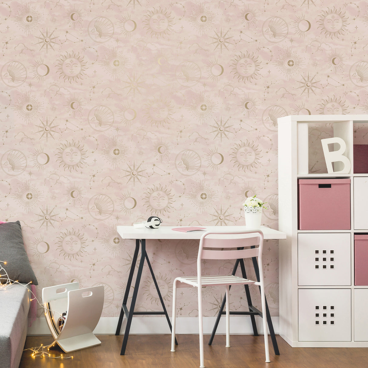 Mystic Pink Celestial by Advantage Wallpaper – Brewster Home Fashions 4203-27588