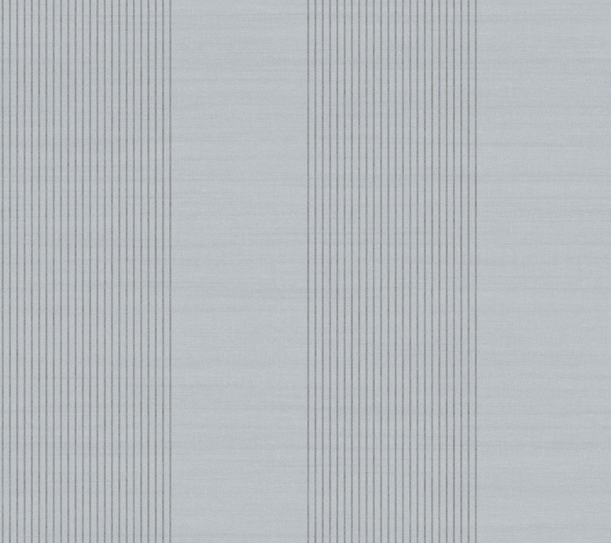 Archer Stripe Blue Faux Linen Wallpaper by Ronald Redding - 4211-83528