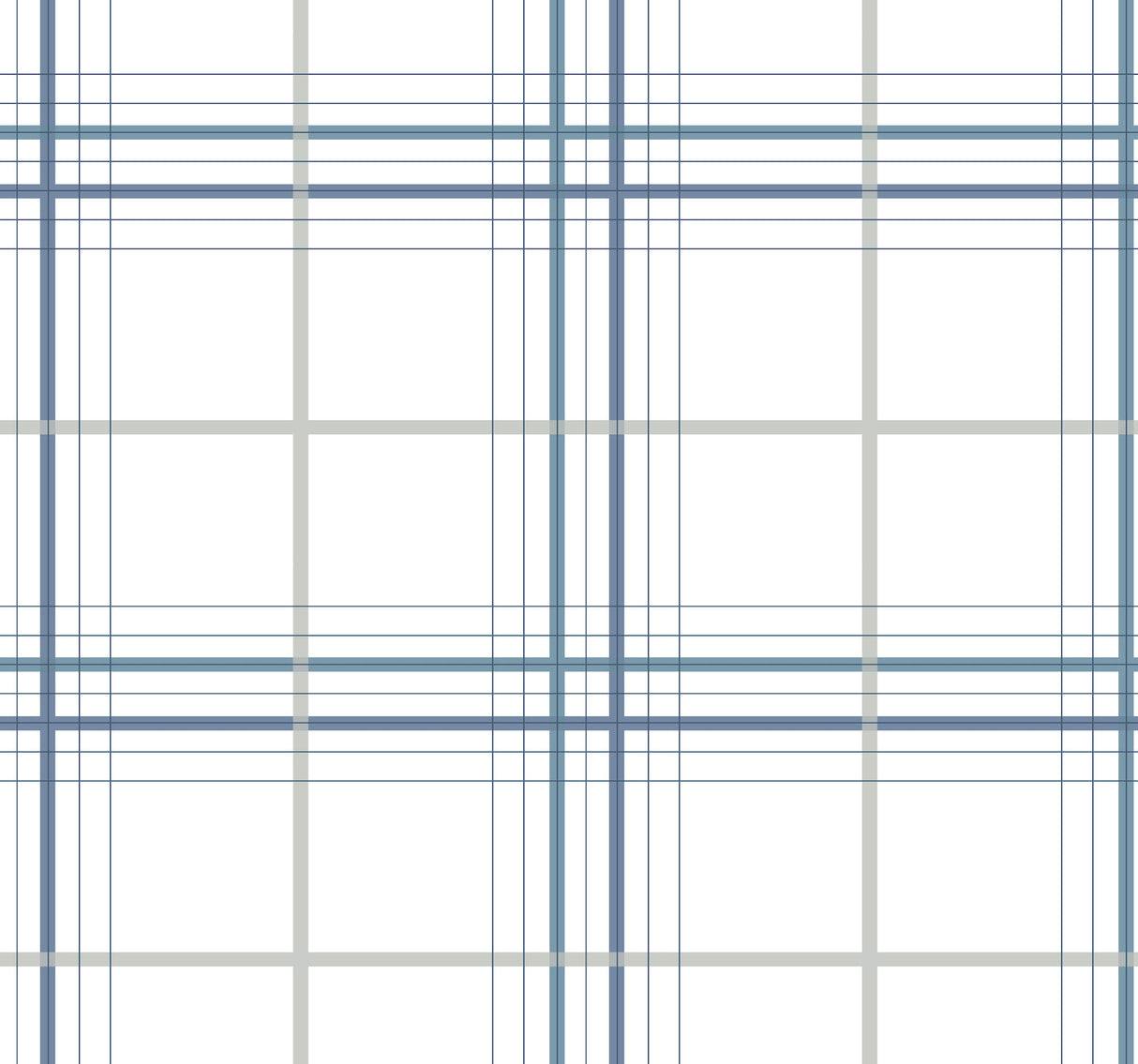 Lakeside Plaid Blue Tailored Wallpaper by Ronald Redding - 4211-83534