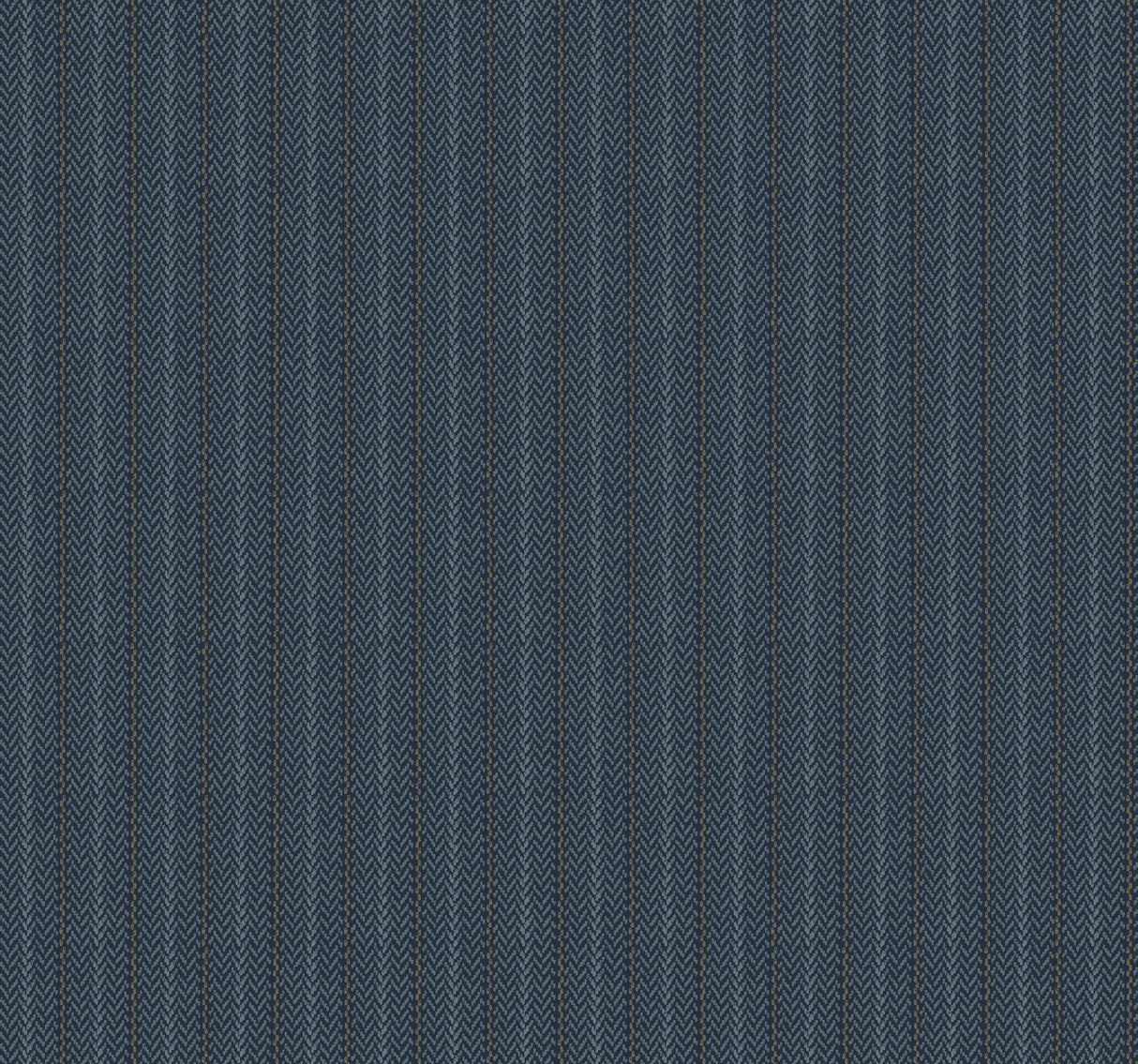 Elkan Stripe Navy Herringbone Wallpaper by Ronald Redding - 4211-83538