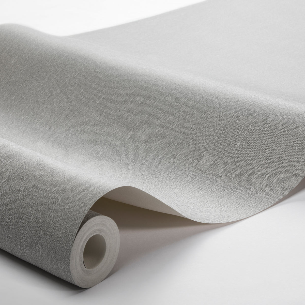 Linen Ash Grey by Boråstapeter Minimalist Non-Woven Wallpaper – Schumacher 4417