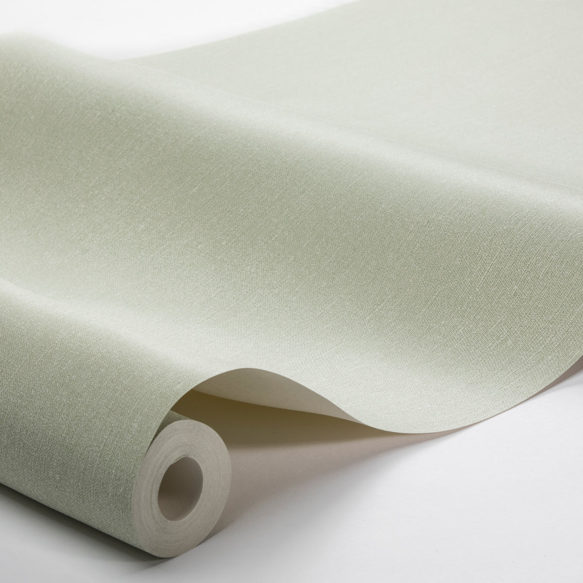 Linen Leaf Green by Boråstapeter Minimalist Textured Wallpaper – Schumacher 4423
