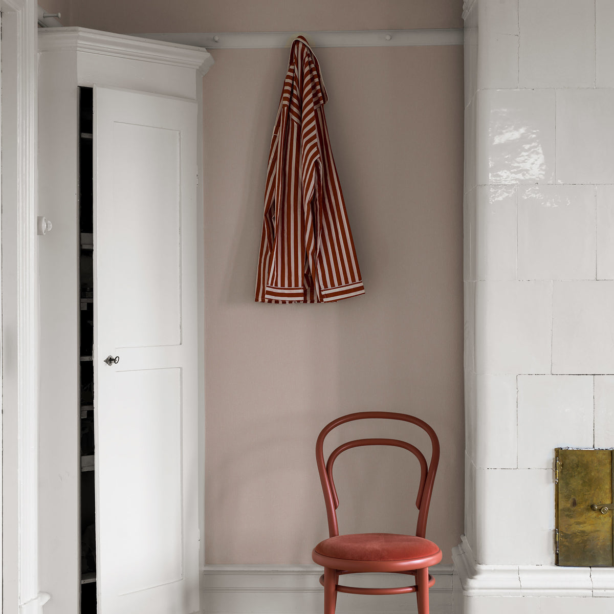 Linen Rose Blush by Boråstapeter Minimalist Scandinavian Wallpaper – Schumacher 4433