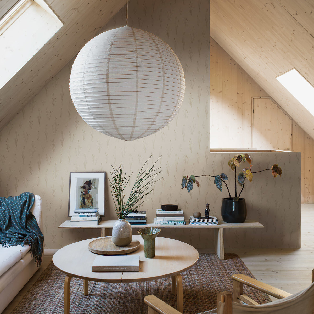 Moorland Stone by Boråstapeter Botanical Wallpaper – Schumacher 4712