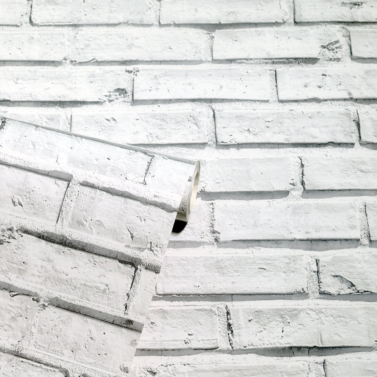 Abner White by Arthouse Brick Wallpaper – Brewster Home Fashions AH920001