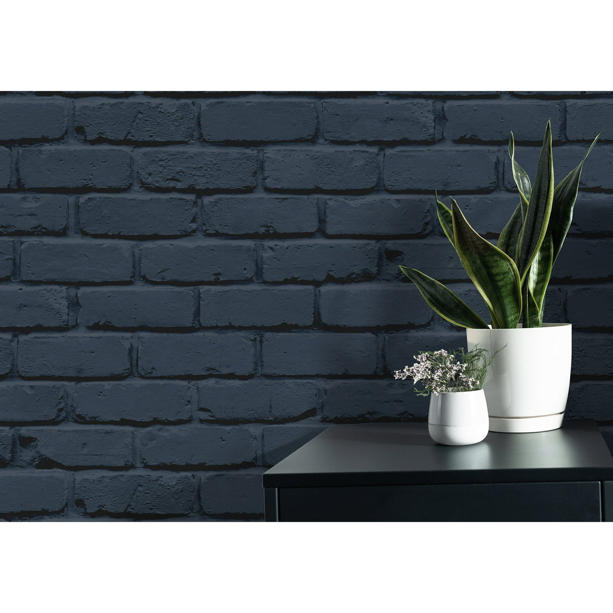 Alpin Navy by Fine Decor Painted Brick Wallpaper – Brewster Home Fashions FD43602