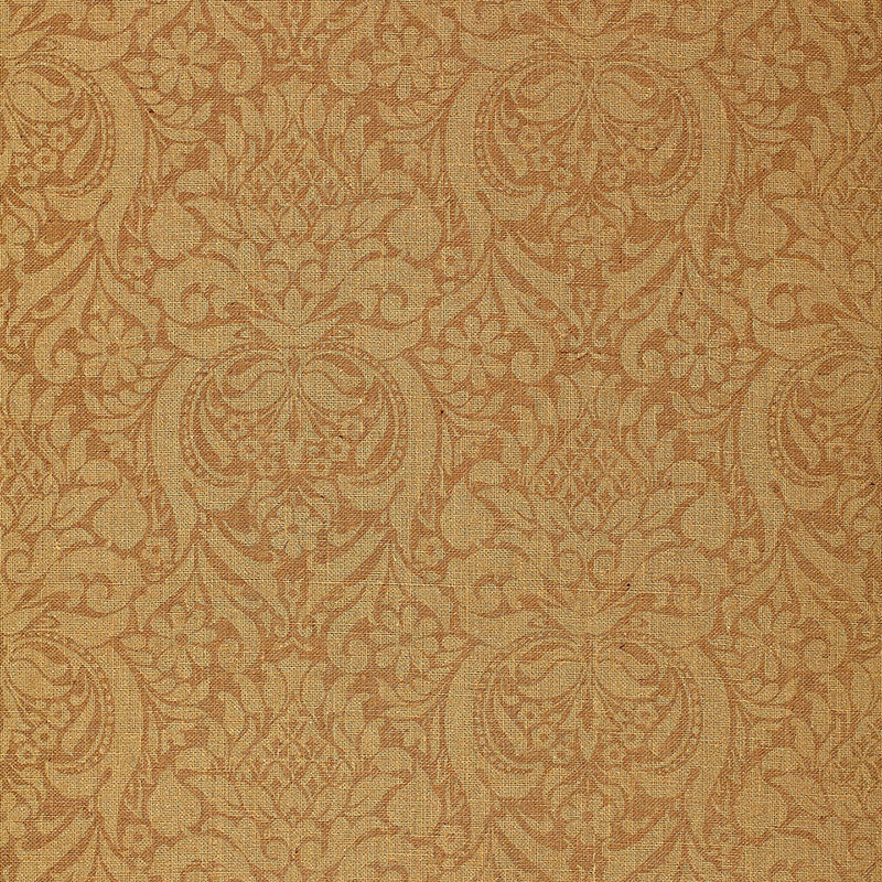 VALENCAY DAMASK in Camel from the PALAZZO Collection by Schumacher. Hand screen printed damask wallpaper with a classic ornamental pattern.