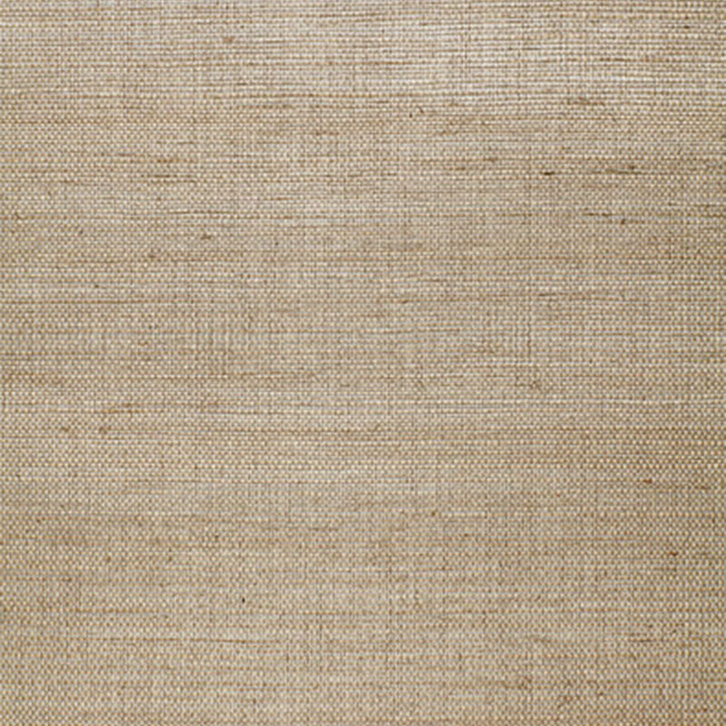 Suwon Sisal Champagne natural grasscloth wallcovering by Schumacher, featuring a refined sisal texture and luminous sheen.