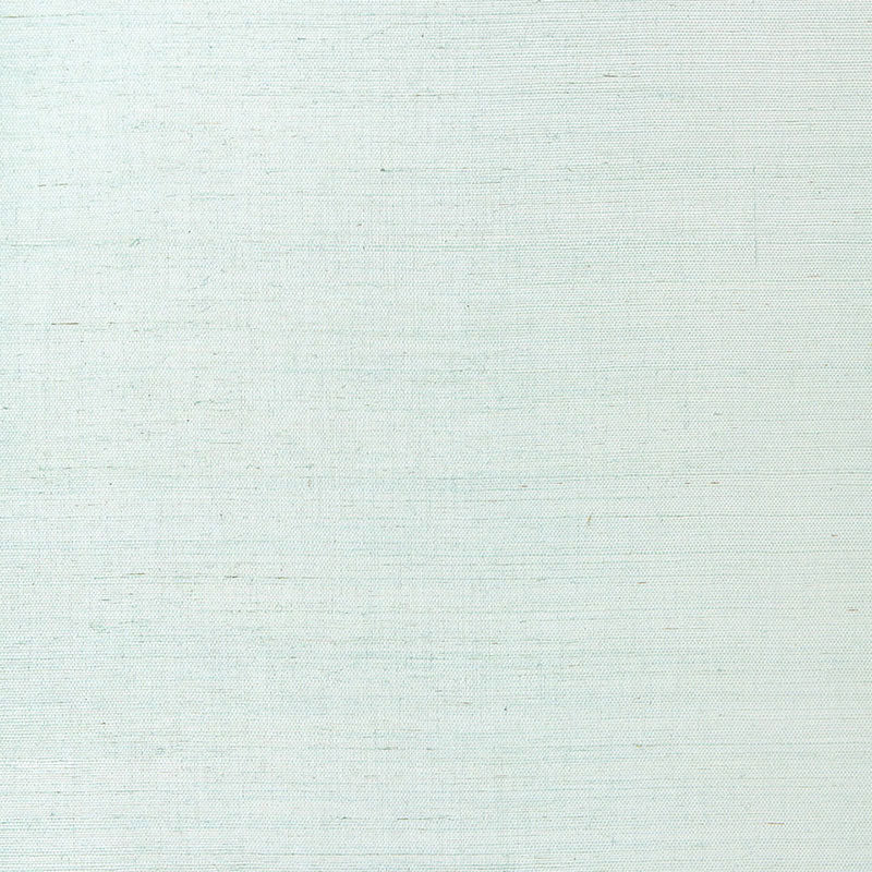Suwon Sisal Silver Surf wallcovering by Schumacher, featuring a refined sisal texture with a luminous sheen.
