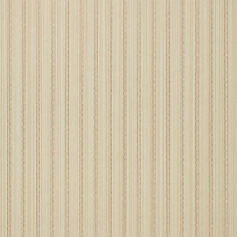 Sanford Strie Bone wallpaper by Schumacher featuring a subtle vertical stripe pattern in neutral tones.