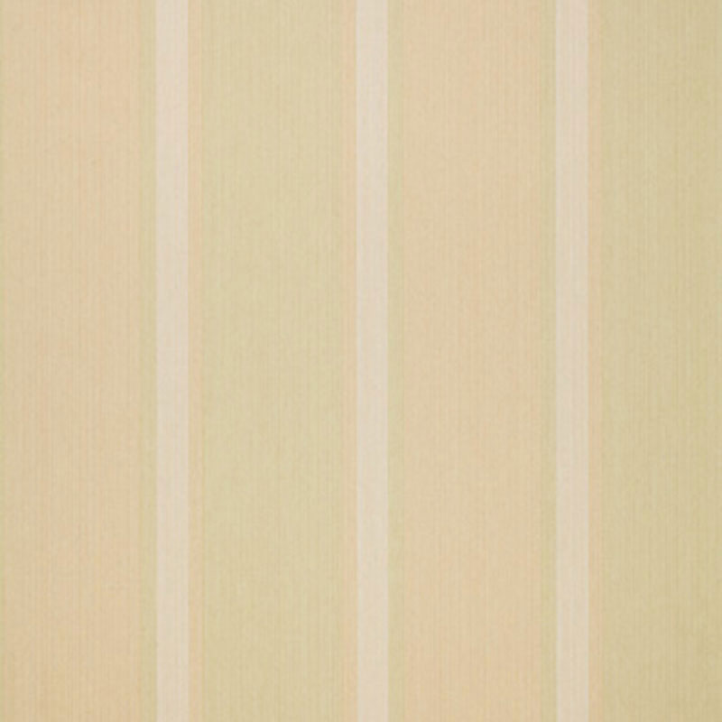 Lucera Stripe Lemon Lime wallpaper with vertical stripes in soft yellow and green by Schumacher
