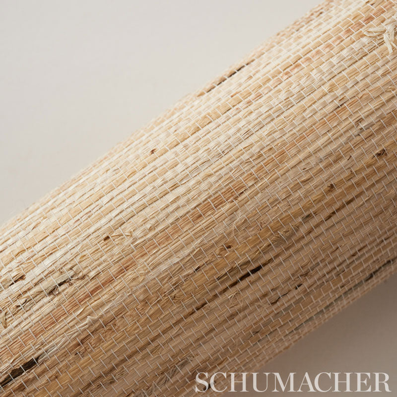 Sonota Arrowroot Oatmeal Grasscloth Wallpaper – Schumacher 5002710