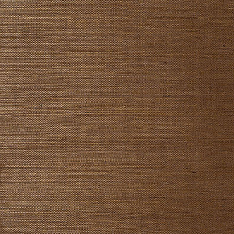 Linyi Ground Chestnut wallcovering by Schumacher - close-up texture view