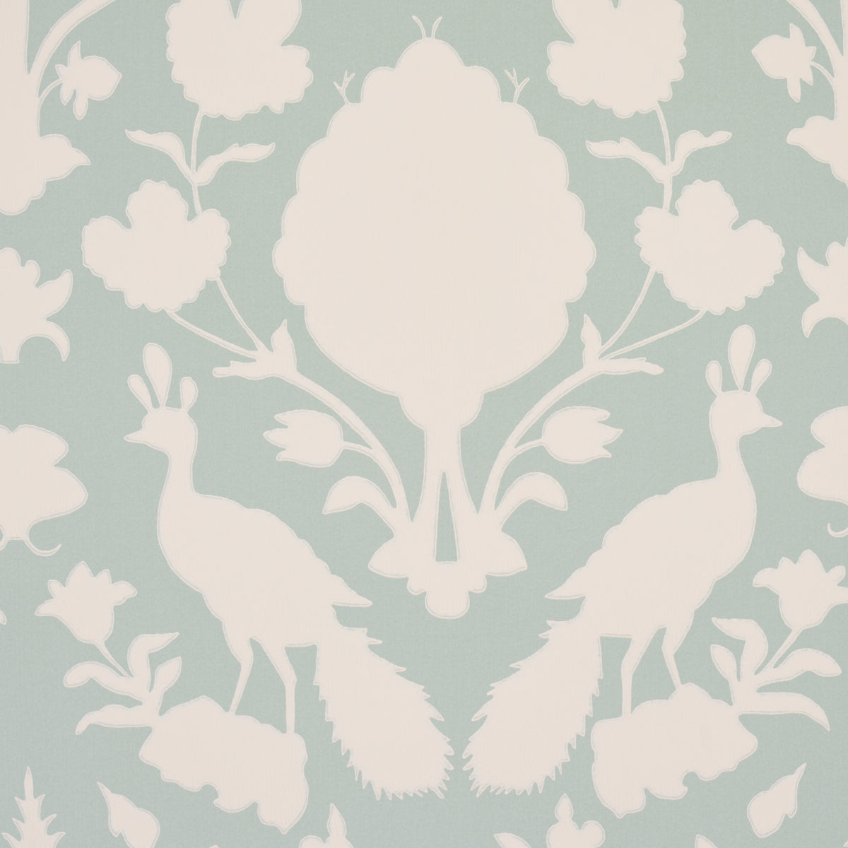 Chenonceau Aquamarine by Schumacher Exuberant Prints Collection Wallpaper – Schumacher 5004122