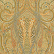 Emile Cachemire Spice by Schumacher - intricate paisley and botanical wallpaper in warm spice tones