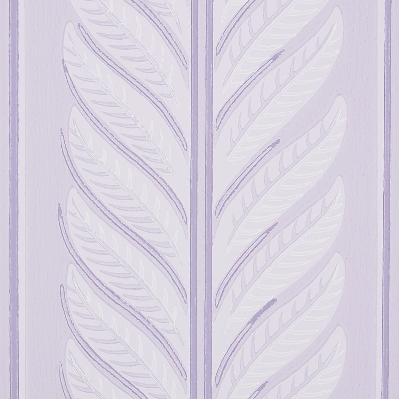 Hydrangea Drape Lilac by Schumacher Hobe Erwin Collection Large-Scale Floral Stripe Wallpaper – Schumacher 5004457