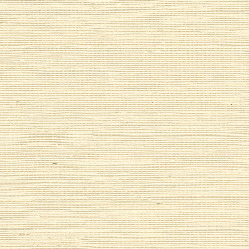 Haruki Sisal Ivory wallcovering by Schumacher, classic sisal texture in a neutral ivory color.