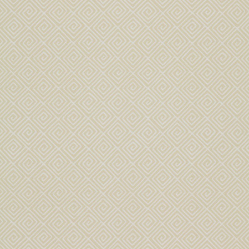 Greek Key Bone geometric wallpaper by Schumacher, The Smart Set collection, surface print, washable, 27 inch width