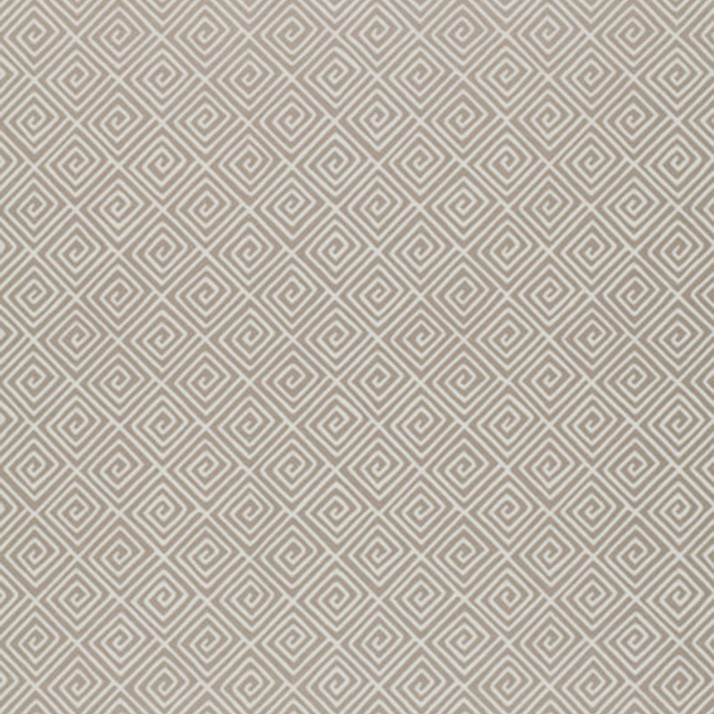Greek Key Silver geometric wallpaper by Schumacher