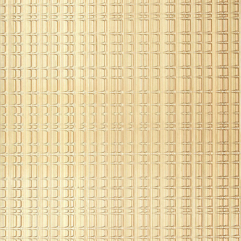 Urban Stripe Champagne handcrafted non-woven wallcovering by Schumacher, Modern Glamour Collection, metallic textured stripe pattern.