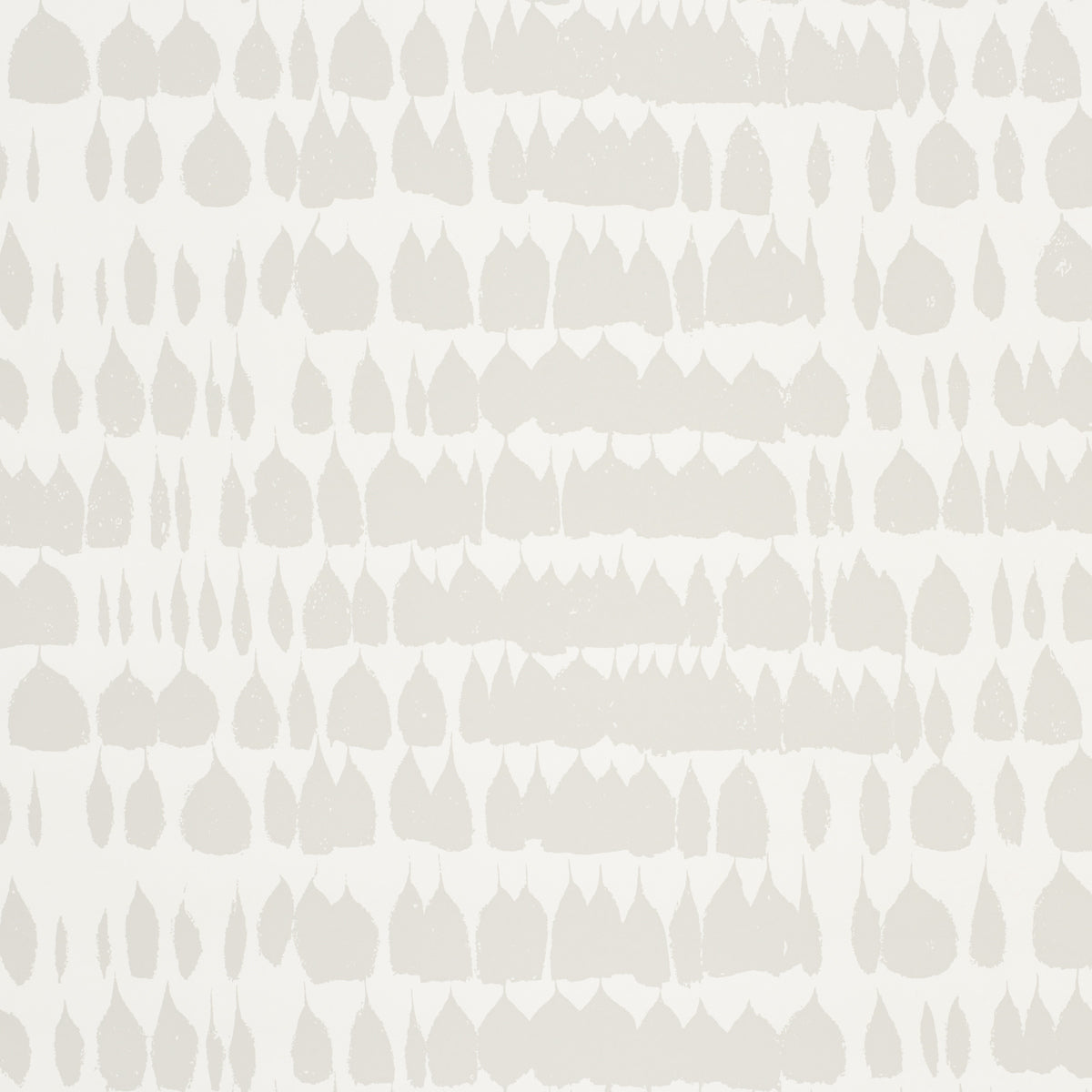 Queen of Spain Dove wallpaper by Schumacher, a lively mid-century painterly pattern in soft neutral tones.