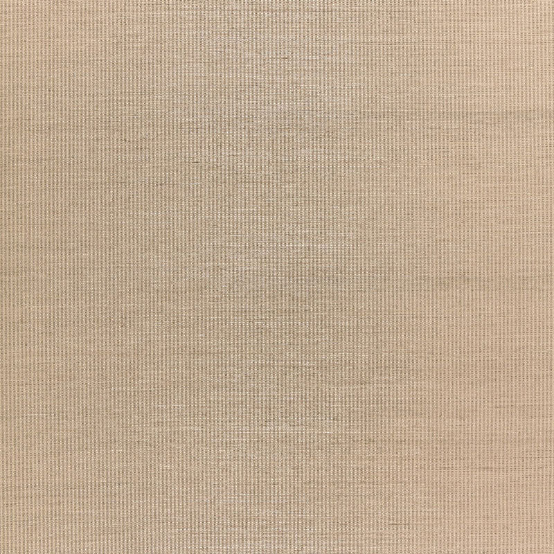 Harshaw Pinstripe Sisal wallpaper in Malt by Schumacher, a classic sisal wallcovering with subtle pinstripes.