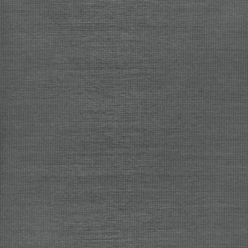 Harshaw Pinstripe Sisal wallpaper in Slate by Schumacher - textured grasscloth look in a deep grey colorway