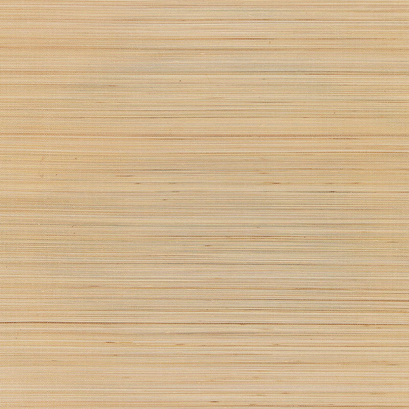 Zen Bamboo Sesame wallpaper by Schumacher in a natural beige grasscloth style