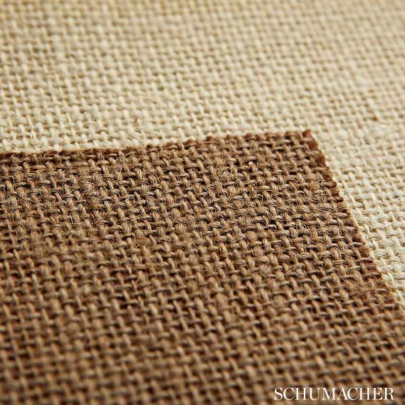 Jute Burlap Ivory by Schumacher Natural Accents Collection Wallcovering – Schumacher 5006511