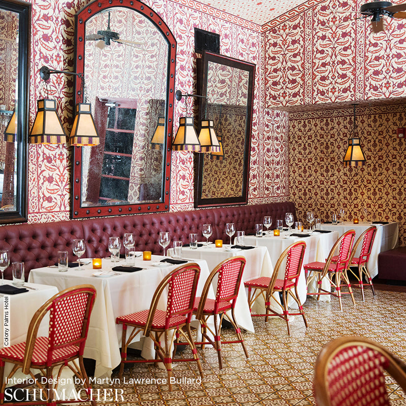SULTAN'S TRELLIS Sepia by Schumacher Ottoman Chic Collection Wallpaper – Schumacher 5006701